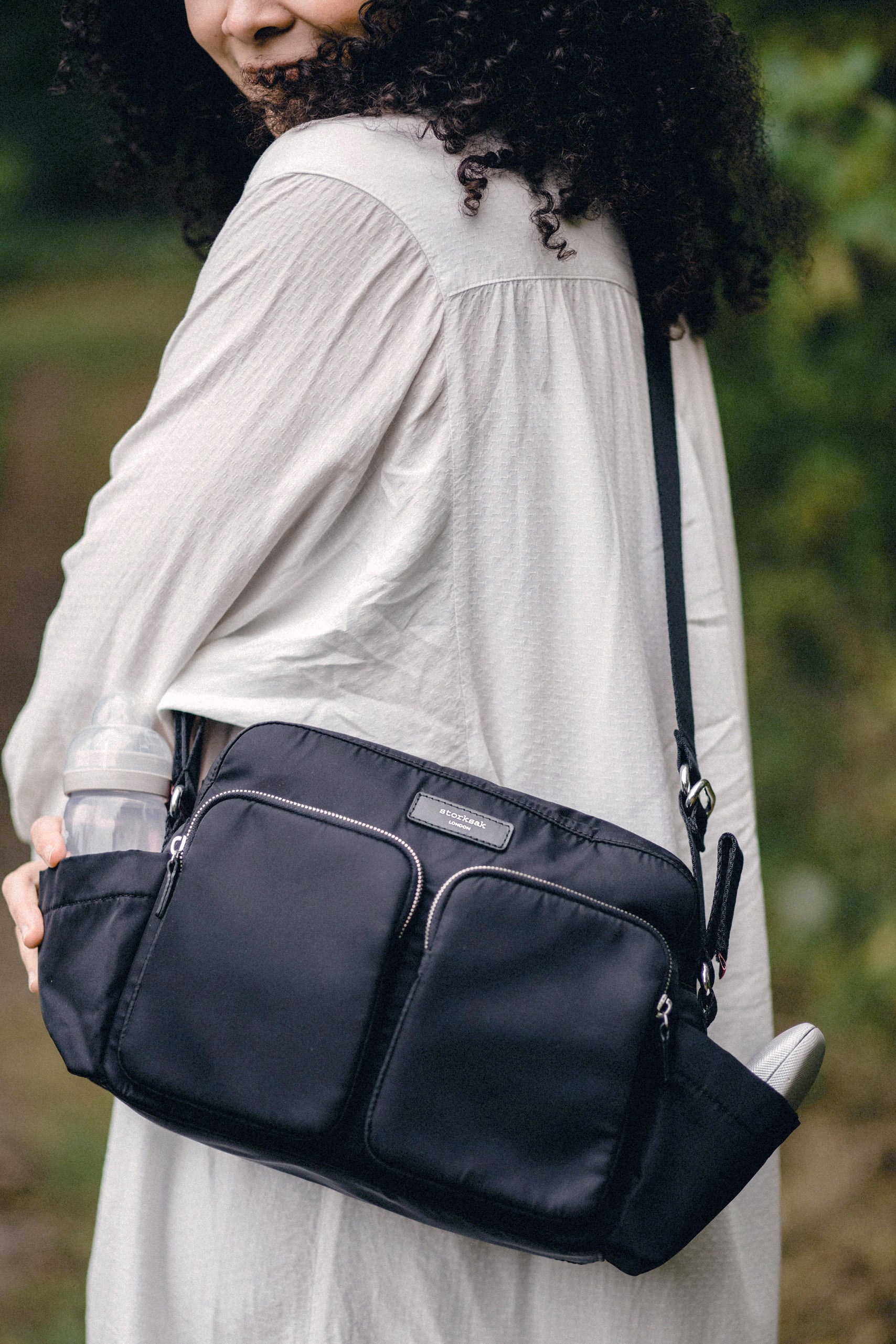 Storksak Eco Wickeltasche mit Netzeinsatz