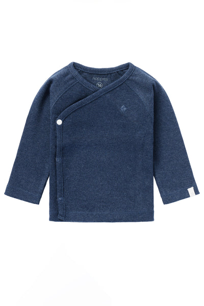 Organic Baby Wickelshirt navy