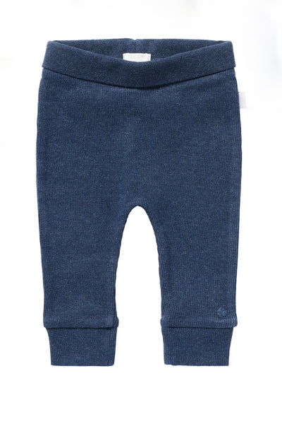 Organic Rippstrick Babyhose navy