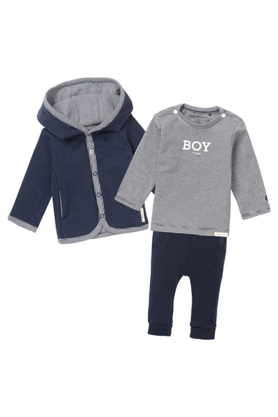 3er Set Shirt, Hose und Wendejacke