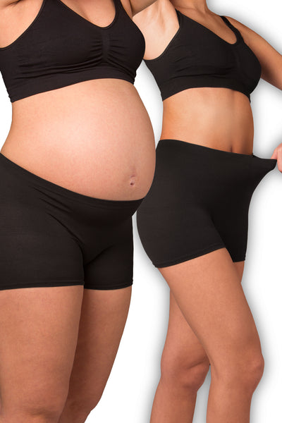 Twin Pack Eco Postnatal Briefs Deluxe Black