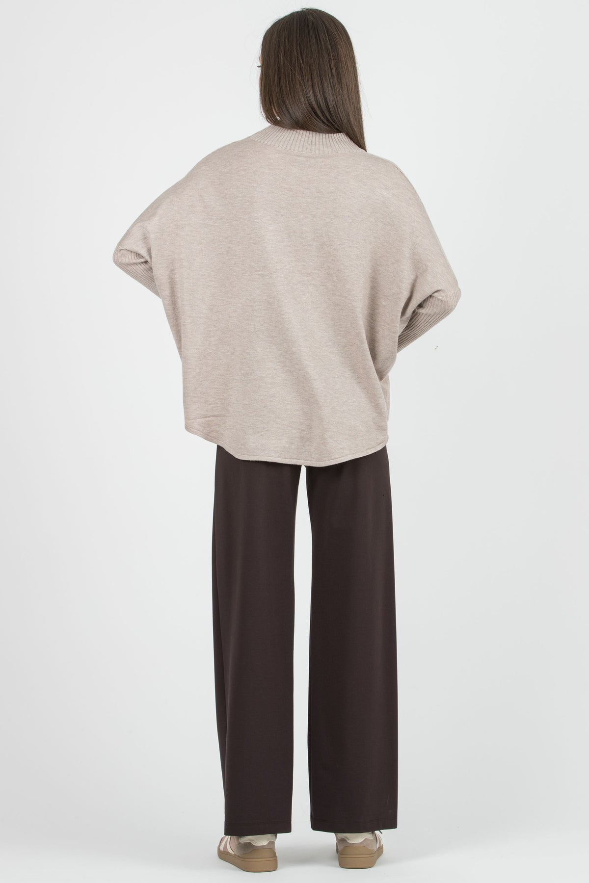Umstands- und Stillpullover mit Rundsaum beige ATT26AW08 4