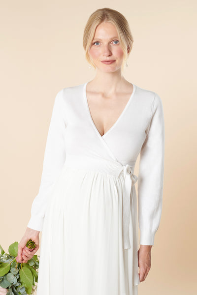 Braut Wickel-Cardigan mit Kaschmir