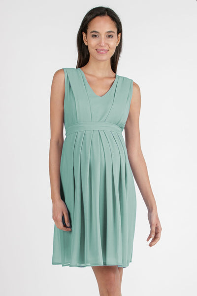 Chiffon Umstands- und Stillkleid mint