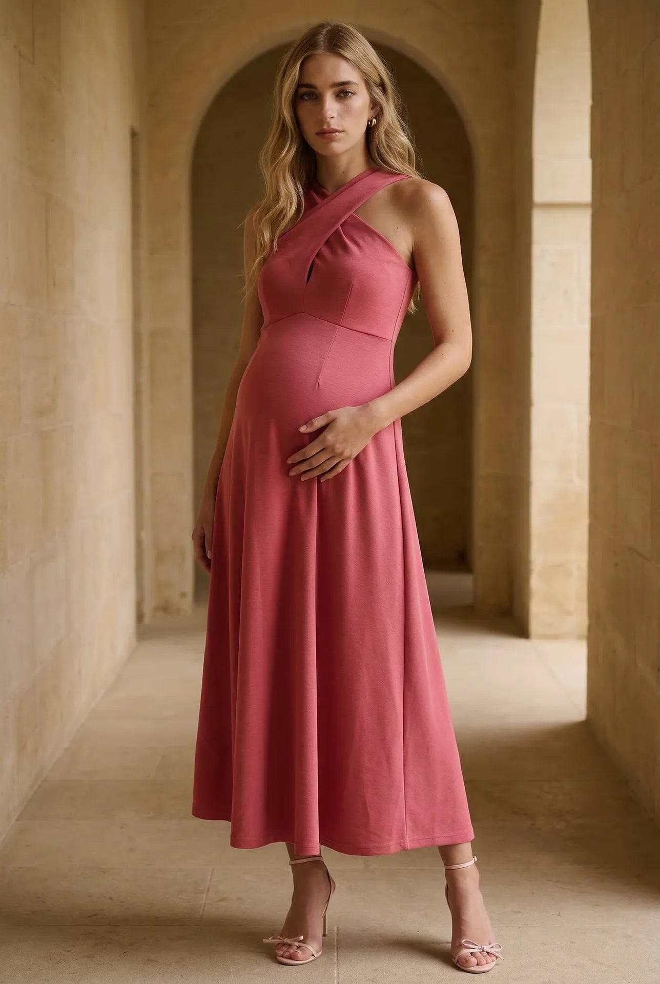 Cross_Front_Midi_Super_Soft_Scuba_Maternity_Dress_berry_MAM26S116_ED_4