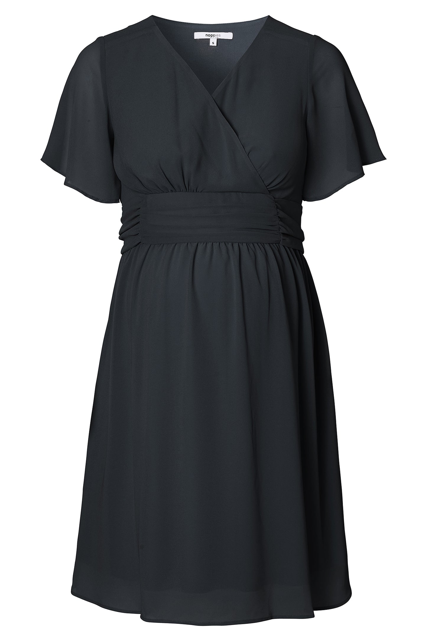 Eco Chiffon Umstands- und Stillkleid navy