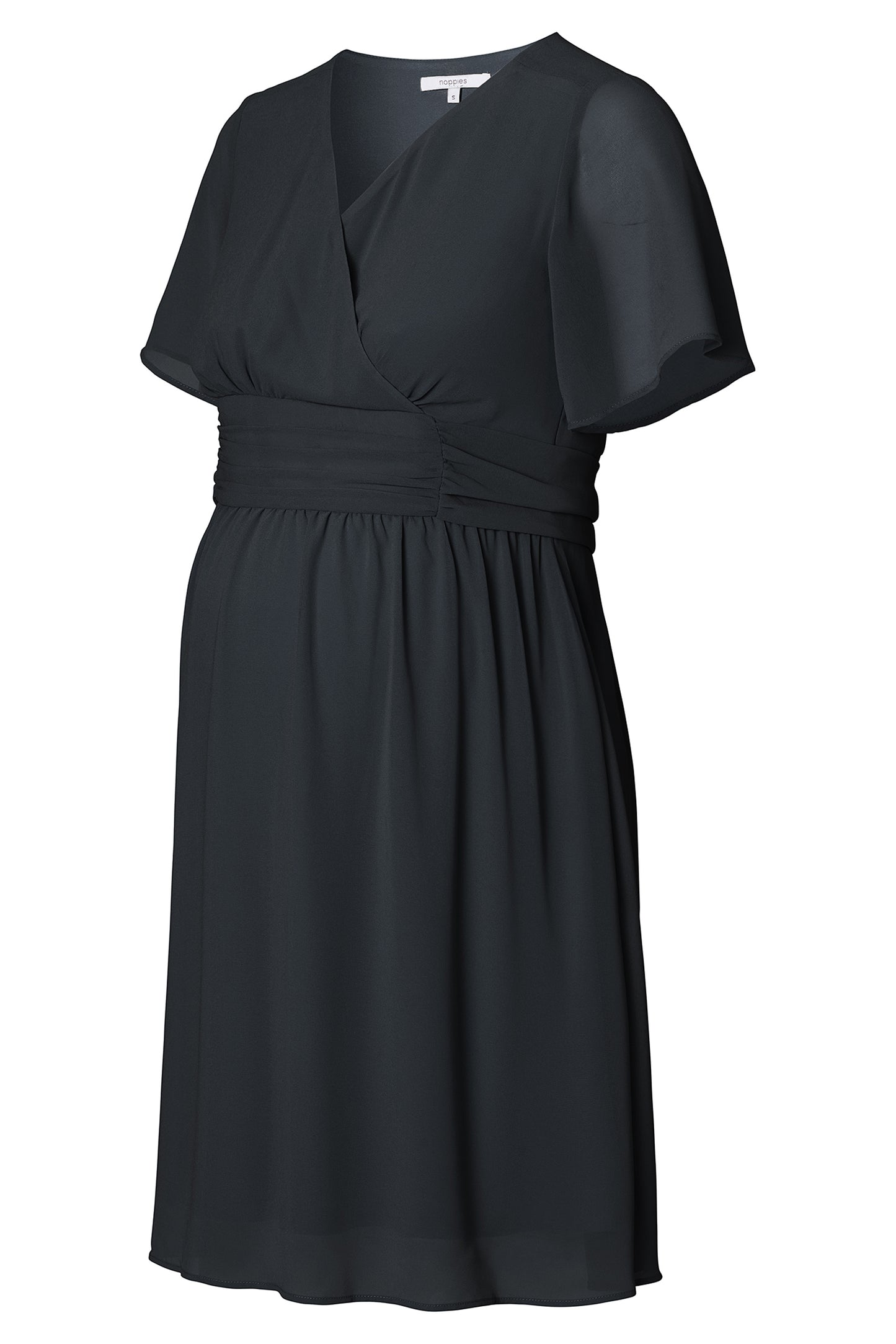 Eco Chiffon Umstands- und Stillkleid navy