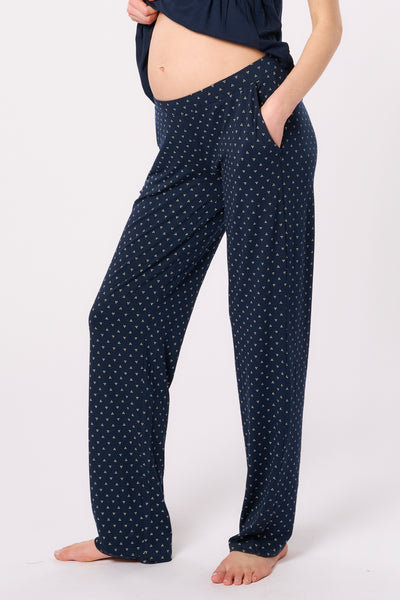 Eco Modal Lounge und Pyjama Umstandshose mit Print