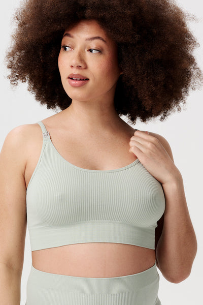 Eco Ribbed Seamless Active Still Bustier mint