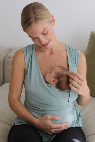 Eco Viskose Skin to Skin Baby Bonding Top salbei