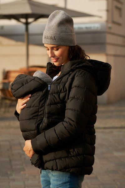 Eco Umstands- und Tragejacke  mit abnehmbarer Kapuze