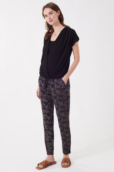 Ecovero Umstandshose mit Leoparden Print