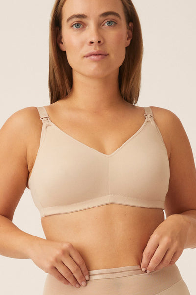 Naturana Elasticup nursing bra light almond