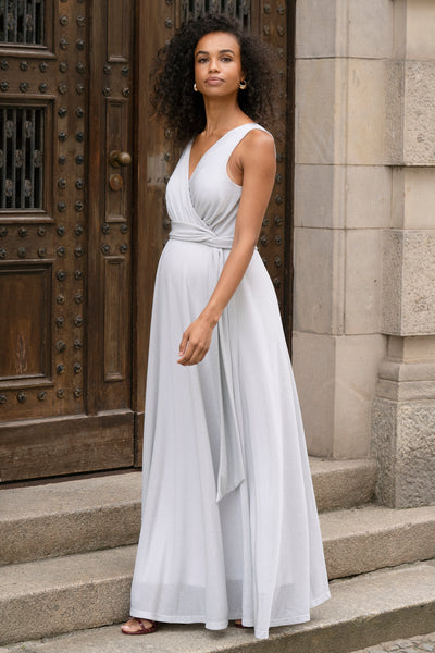 Umstands- und Stillrobe mit Lurex Glitzer Effekt