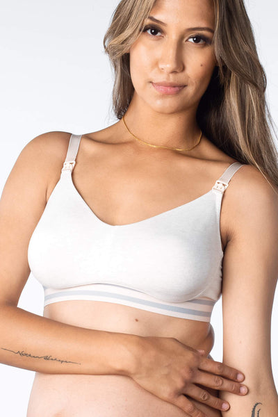 Multifit maternity and nursing bra made of cotton, off-white