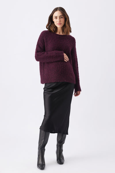 Satin Umstandsrock schwarz