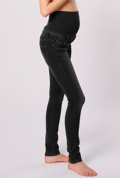 Organic Umstandsjeans Slim Fit schwarz