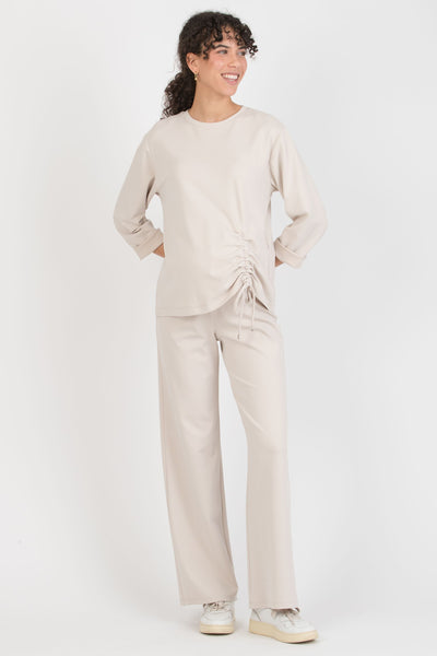 Modal Umstandshose Wide Leg elfenbein