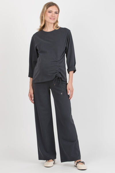 Modal Umstandshose Wide Leg navy