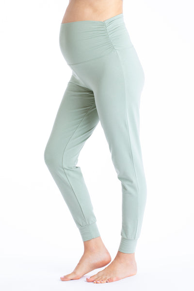 Organic Foldover Umstandshose salbei