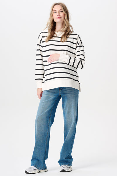 Organic Wide Leg Umstandsjeans medium wash