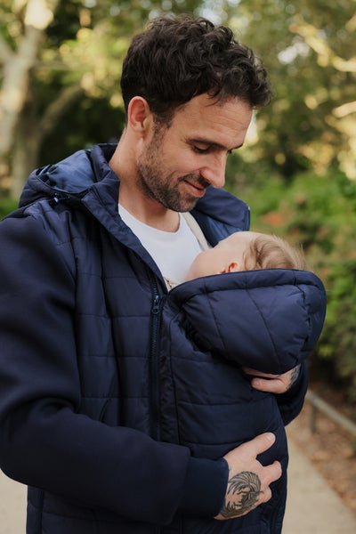 Papa Eco 2-in-1 Windbreaker Tragejacke navy