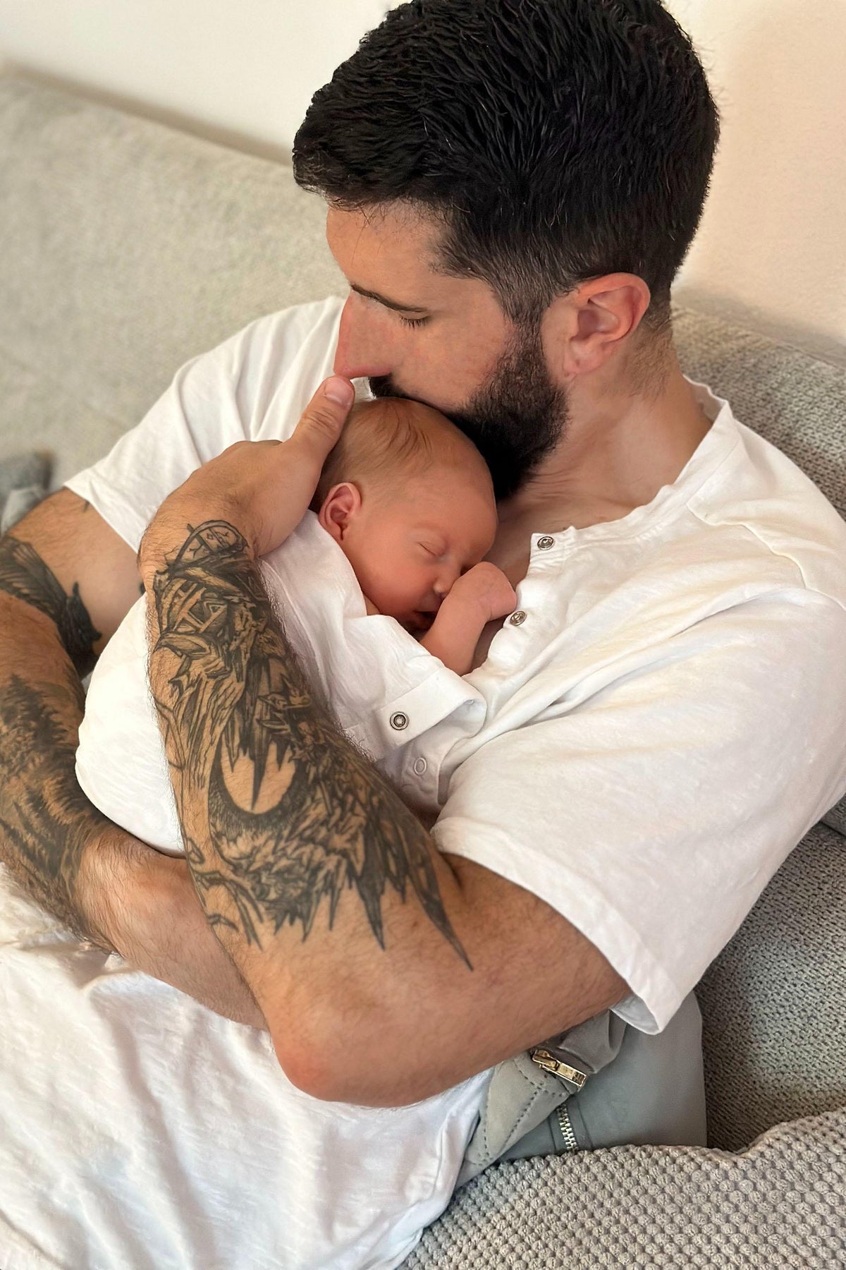 Papa Organic Skin to Skin Baby Bonding Shirt weiß MAM230138 11
