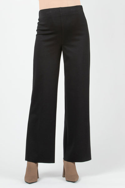 Ponte Maternity Trousers Straight Leg Black