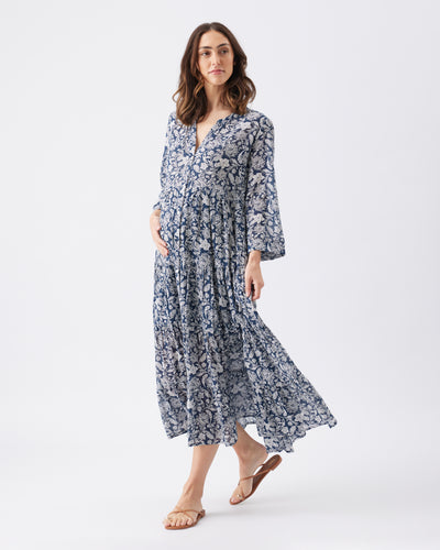 Umstands- und Stillkleid ink/weiß