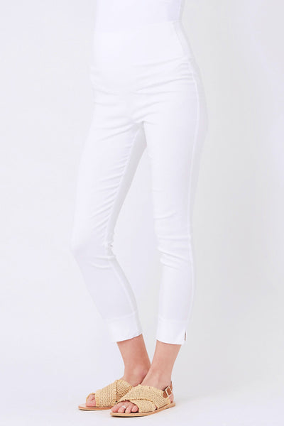 Capri maternity trousers white