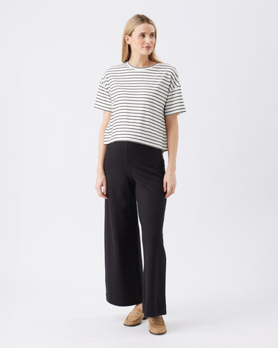 Umstandshose Wide-Leg schwarz
