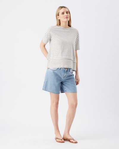 Maternity shorts denim true fade