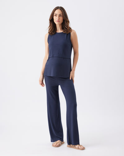Umstands- und Stilltanktop Ripp navy