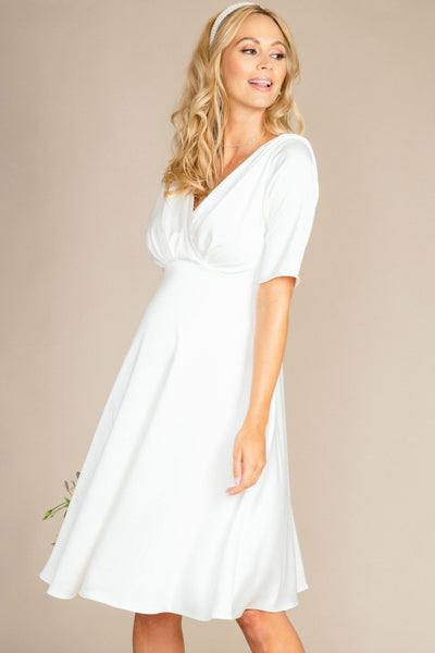 Satin maternity wedding dress