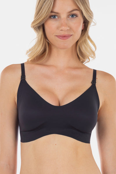 Invisible Seamless Nursing Bra black