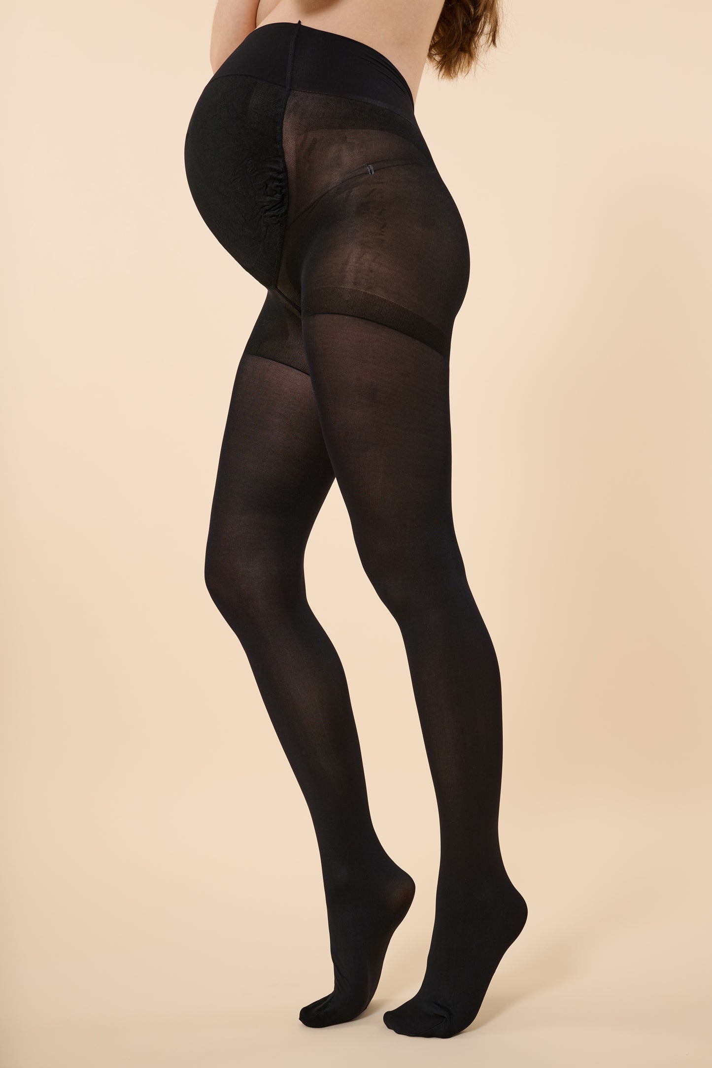 Seamless Umstandsstrumpfhose mit Stützeffekt 70 DEN schwarz