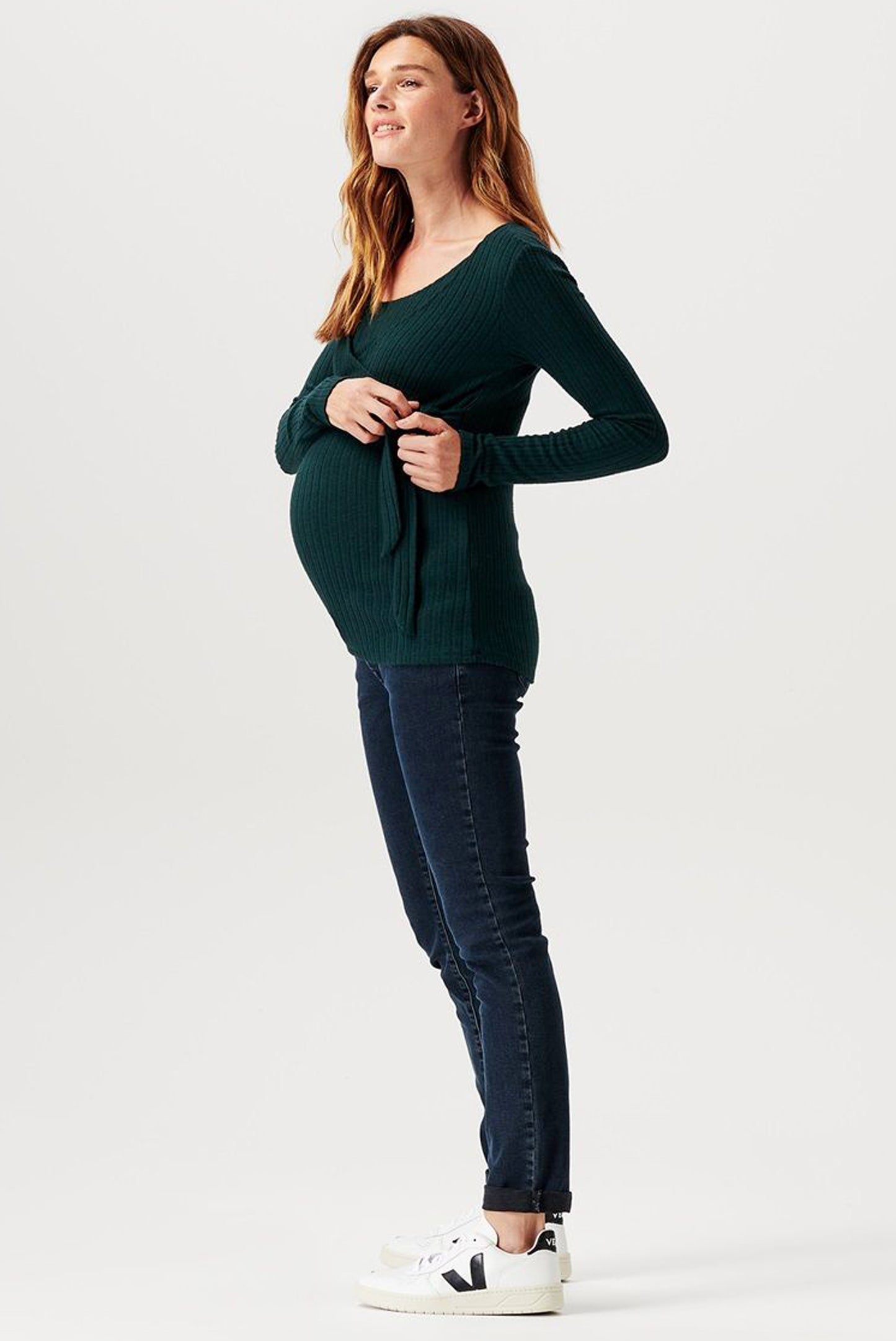 Skinny Umstandsjeans dark denim