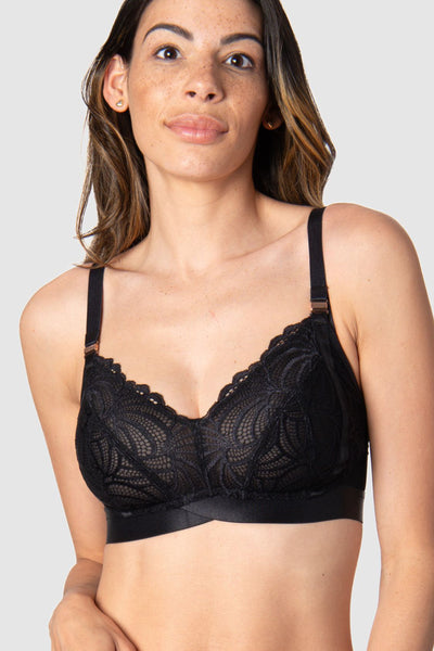 Soft Cup Maternity and Nursing Bra in Black Lace