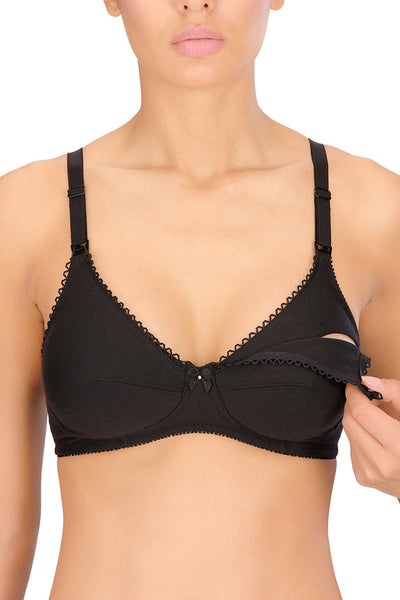 Naturana Nursing Bra, black