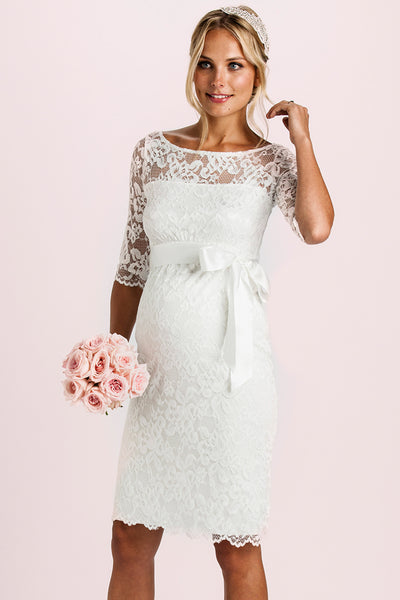 Spitzen Umstandsbrautkleid