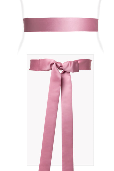 Pink satin sash