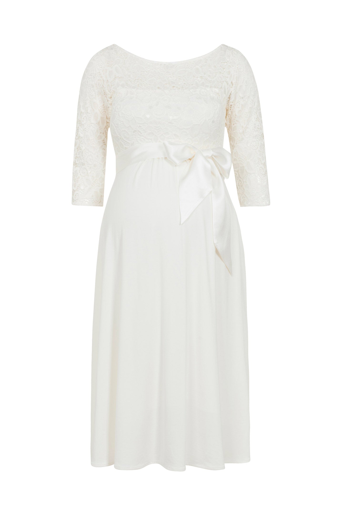 Umstandsbrautkleid mit Rückenausschnitt