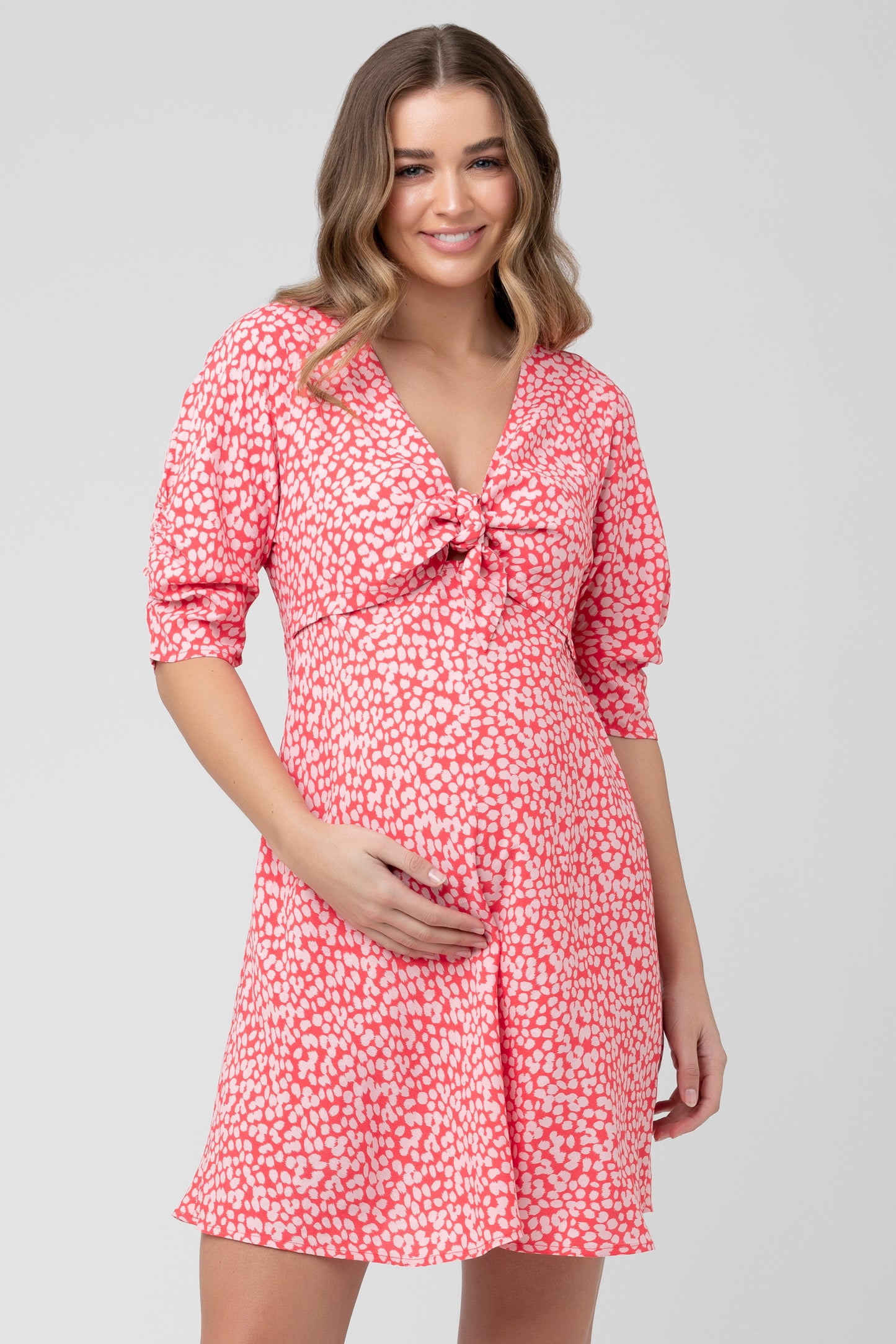 Umstands- und Stillkleid zum Binden