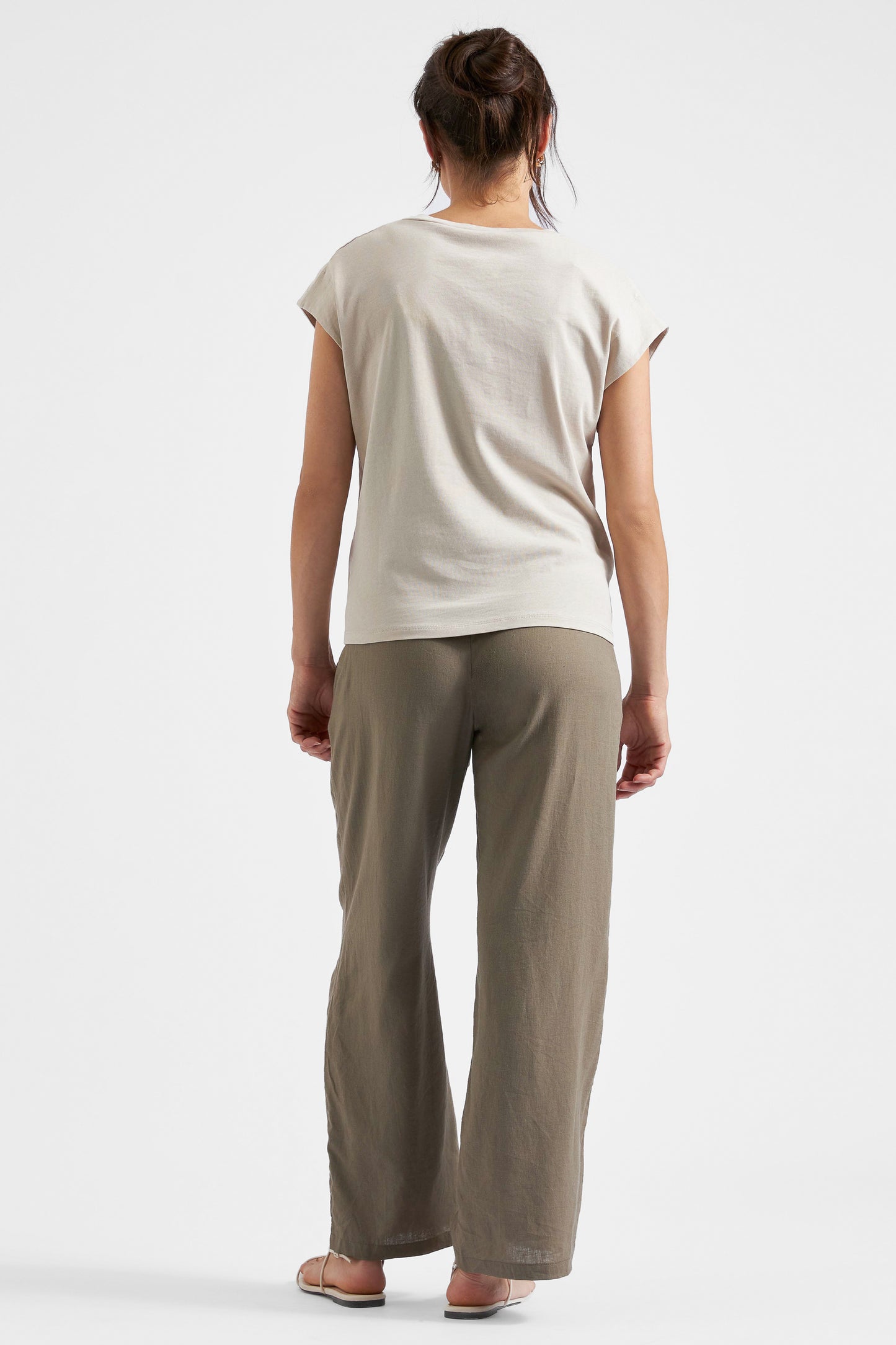 Umstandsshirt mit Reißverschluss Stillzugang sand