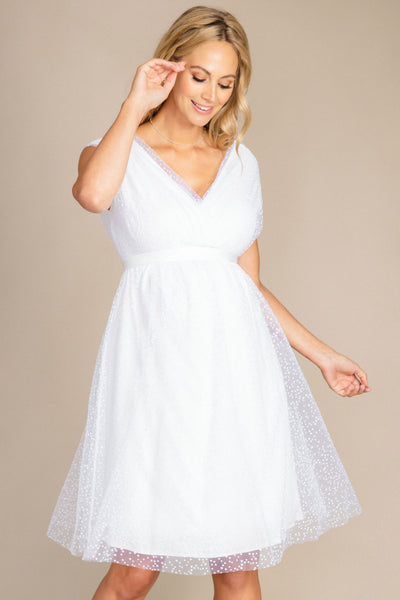 Maternity wedding dress with tulle