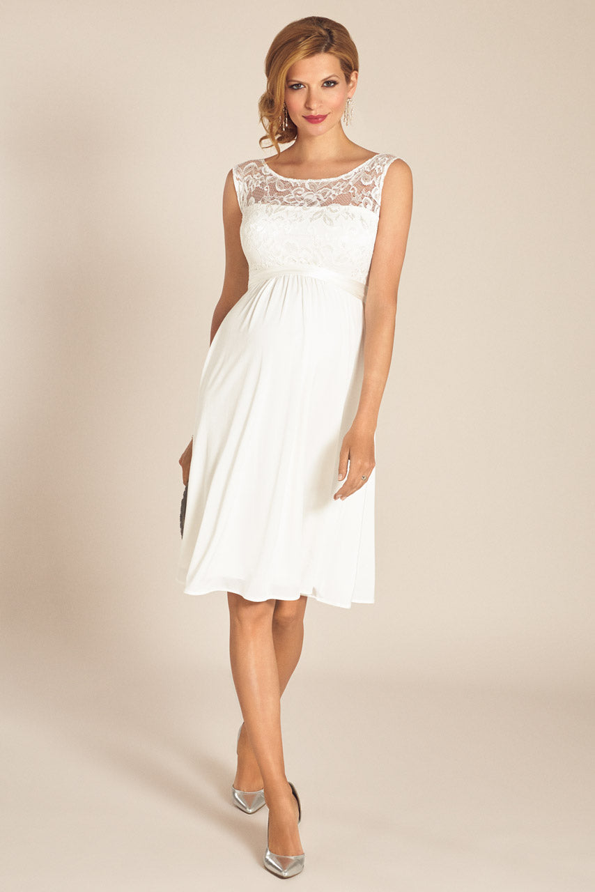 Umstandsbrautkleid mit Rückenausschnitt