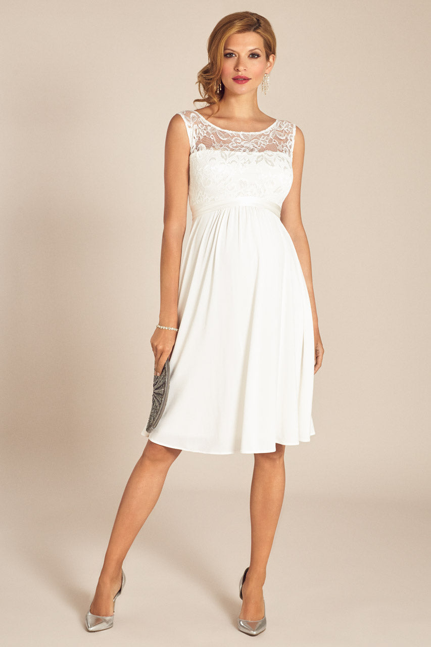 Umstandsbrautkleid mit Rückenausschnitt