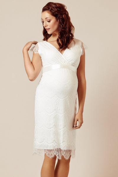Shift maternity wedding dress