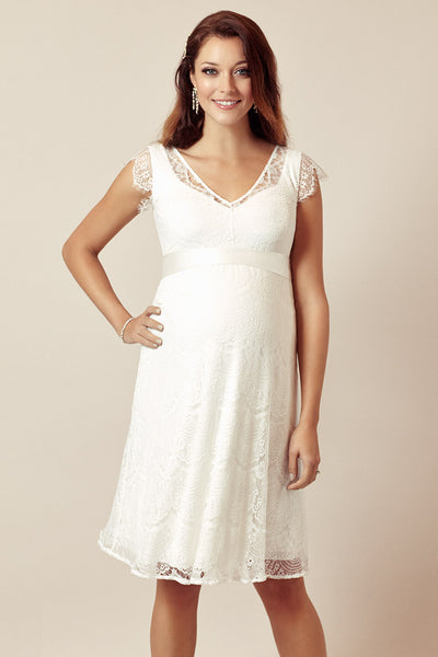 Umstandsbrautkleid mit Herzdekolleté