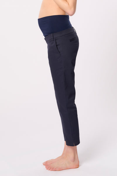 Cropped Super Stretch Umstandshose navy